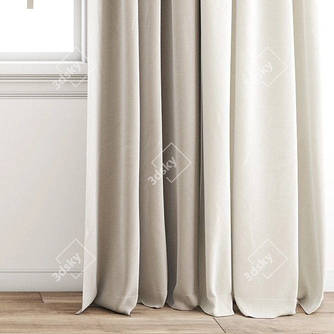 Polygonal Model Curtain 3D model image 4