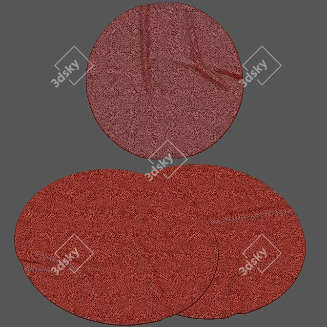 Title: Luxury Round Rug Collection 3D model image 2