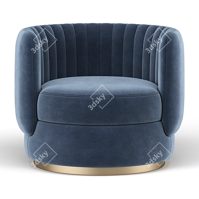 Modern Comfort: Davy Armchair 3D model image 4