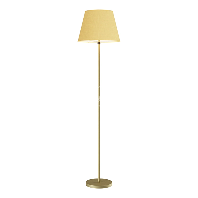 Modern Textile Shade Floor Lamp 3D model image 1