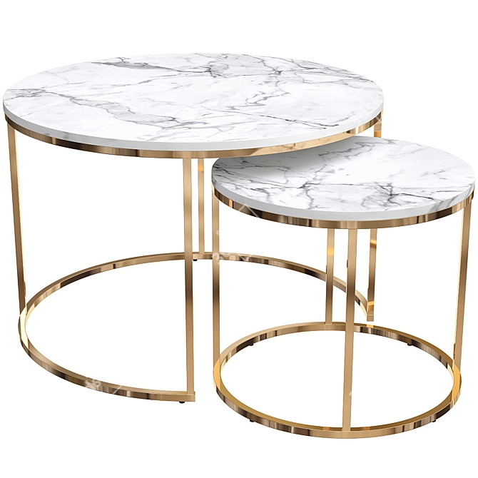 Paola Halmar Coffee Table - Modern Elegance for Your Living Space 3D model image 1