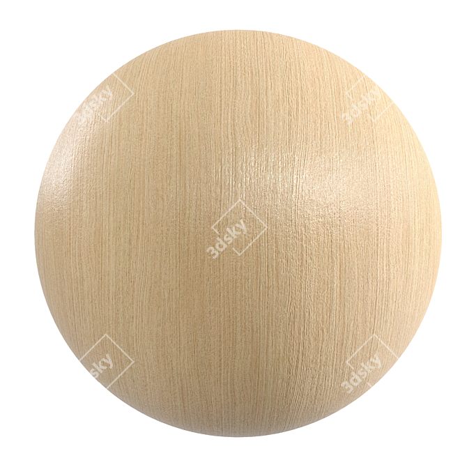 Beige Pine - PBR Wood Texture 3D model image 1