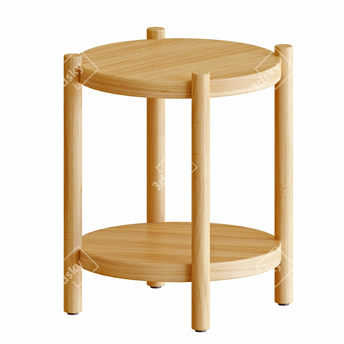 Modern Listerby Oak Tables 3D model image 2