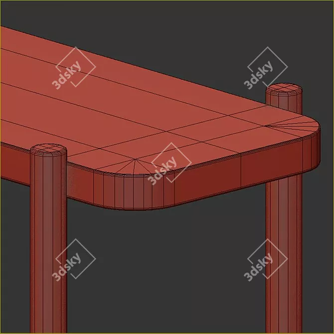 Modern Listerby Oak Tables 3D model image 6