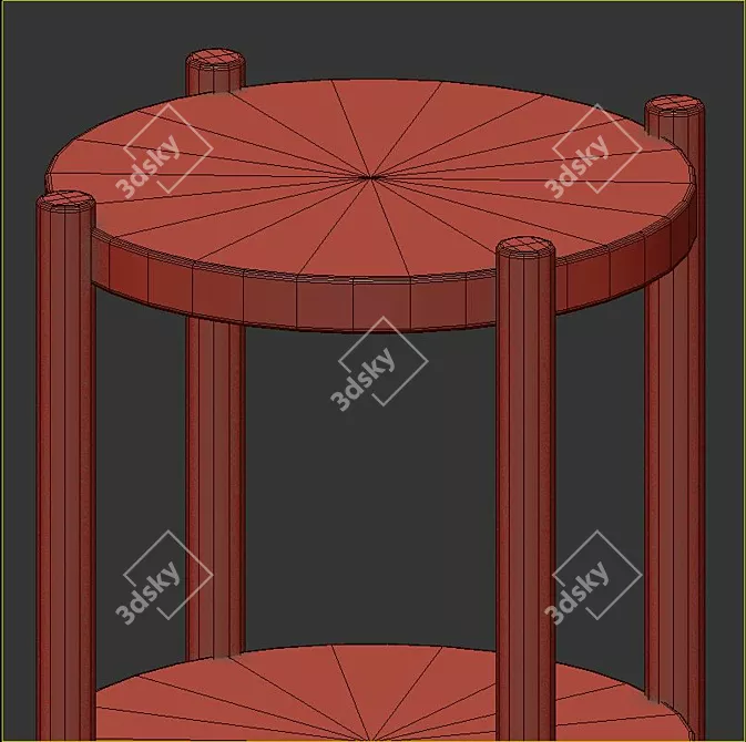 Modern Listerby Oak Tables 3D model image 7