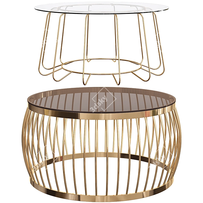 Modern Chic Coffee Tables 3D model image 1