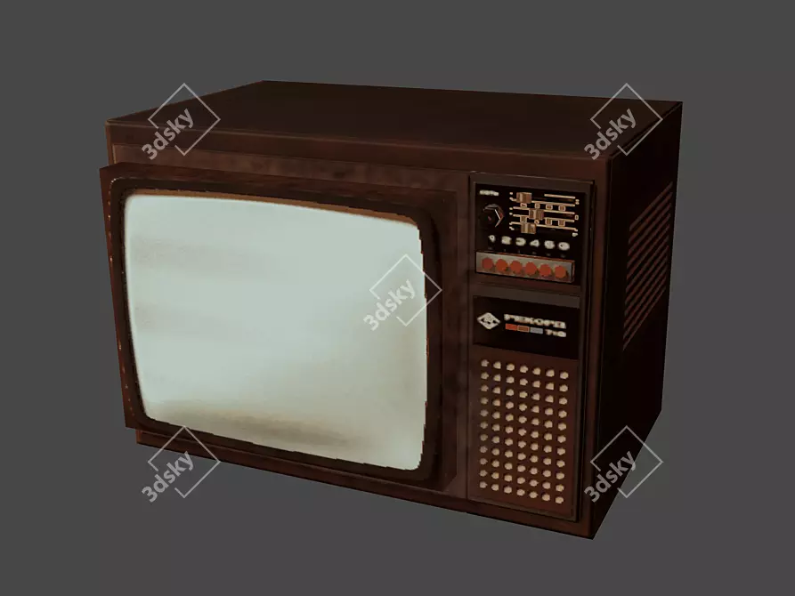 Retro TV Gaming Kit 3D model image 1