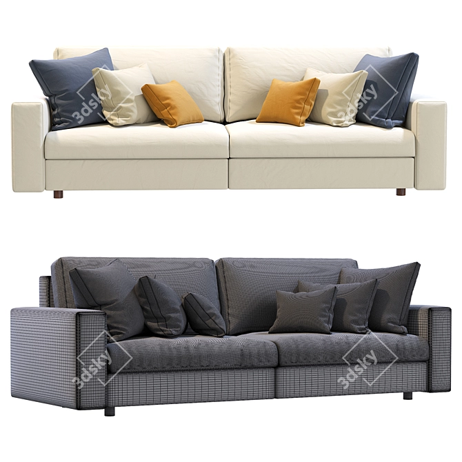 Elegant Prostoria Classic Sofa 3D model image 5