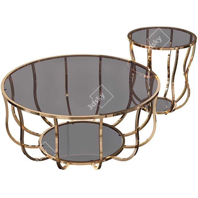 Garda Decor Coffee Table: Stylish and Functional 3D model image 1