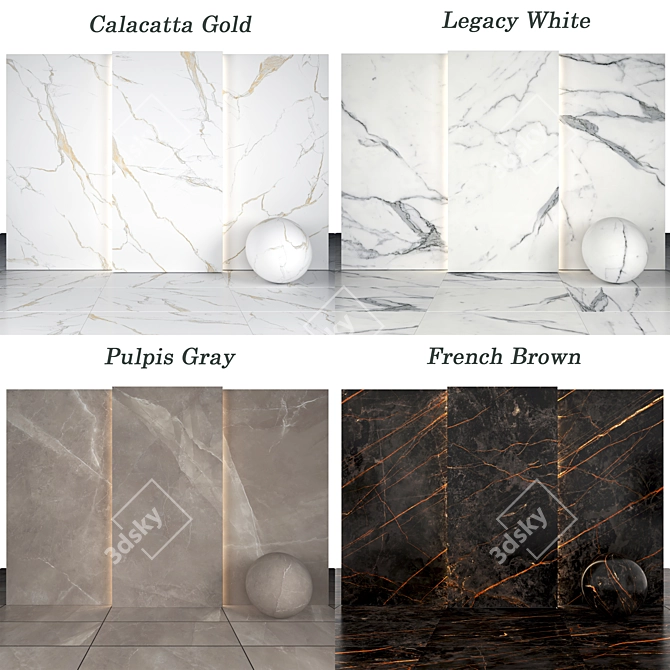 Luxury Marble Collection 3D model image 2