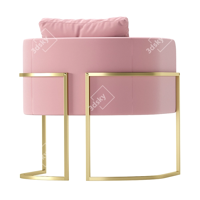 Cazarina's Las Vegas Armchair: Sleek and Stylish 3D model image 6