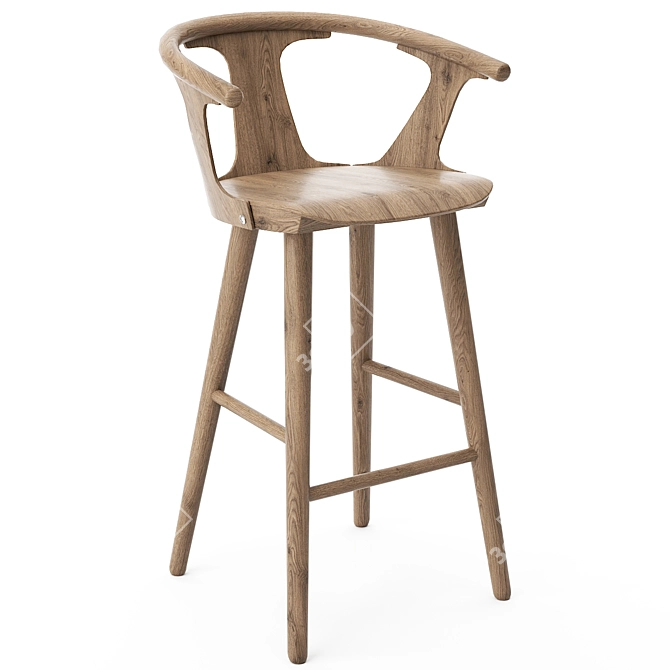 Modern SK9 Barstool - Stylish and Functional 3D model image 1