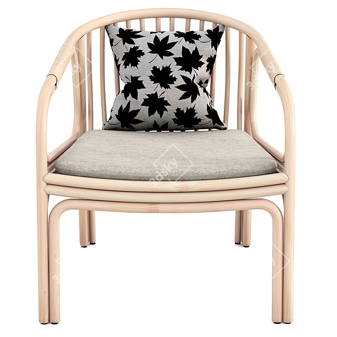 Orchid Edition Chair: Sleek Elegance 3D model image 2