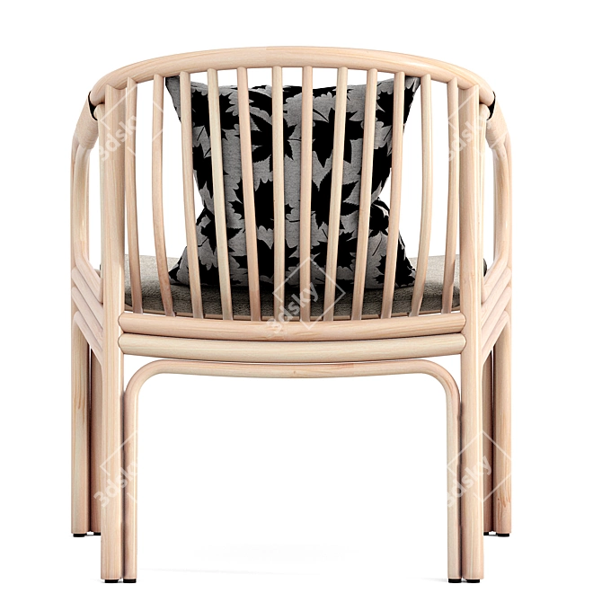 Orchid Edition Chair: Sleek Elegance 3D model image 4