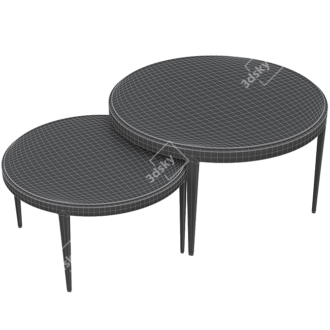 Modern Fredo Coffee Table: Sleek Design, Premium Quality 3D model image 3