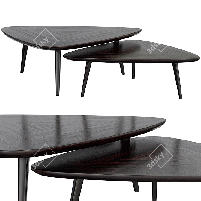 Modern Coffee Table Lauren: Stylish Design & Superior Quality 3D model image 1