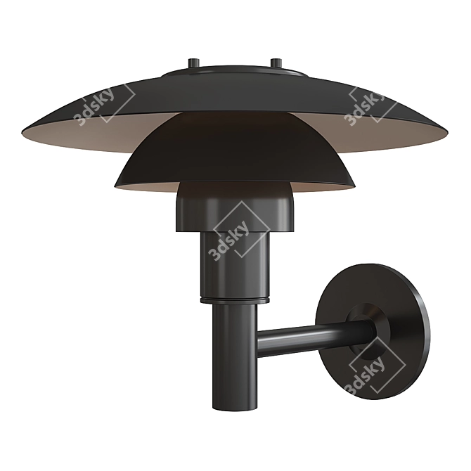 Classic Danish Design Wall Lamp 3D model image 1