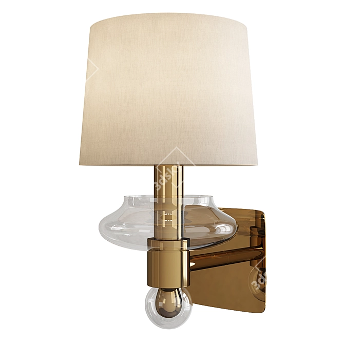 Elegant Saint Germain Wall Sconce 3D model image 1