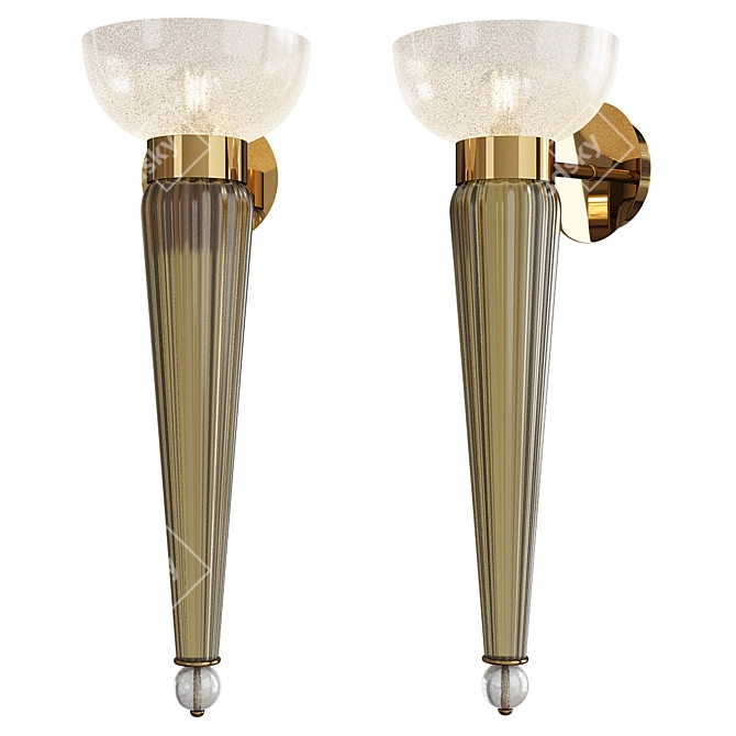 Elegant Torvik Wall Sconce 3D model image 1