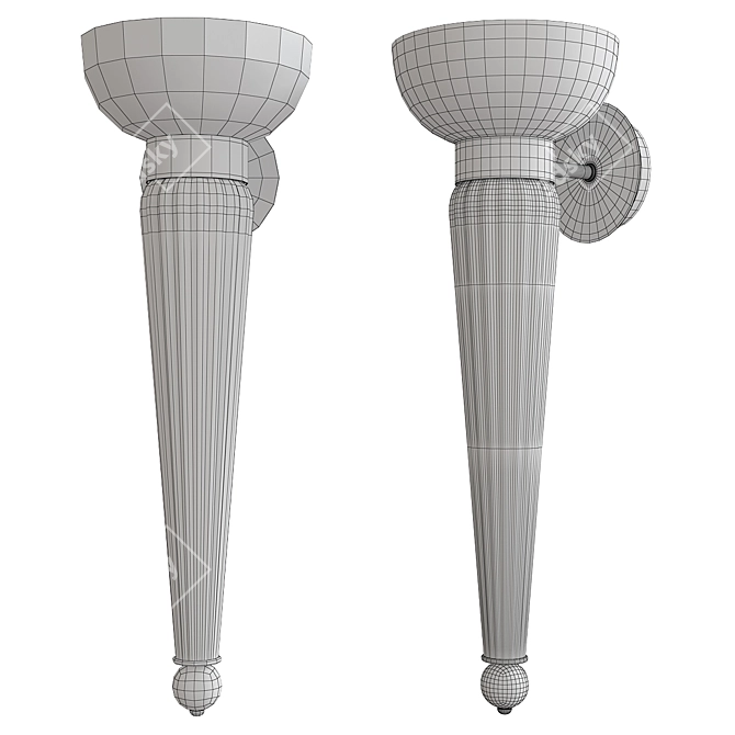 Elegant Torvik Wall Sconce 3D model image 2