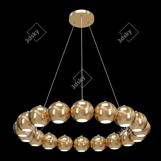 Elegant Timebeus Pendant 3D model image 1