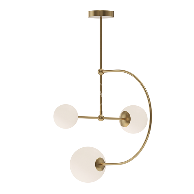 Elegant Manuela Chandelier 3D model image 2