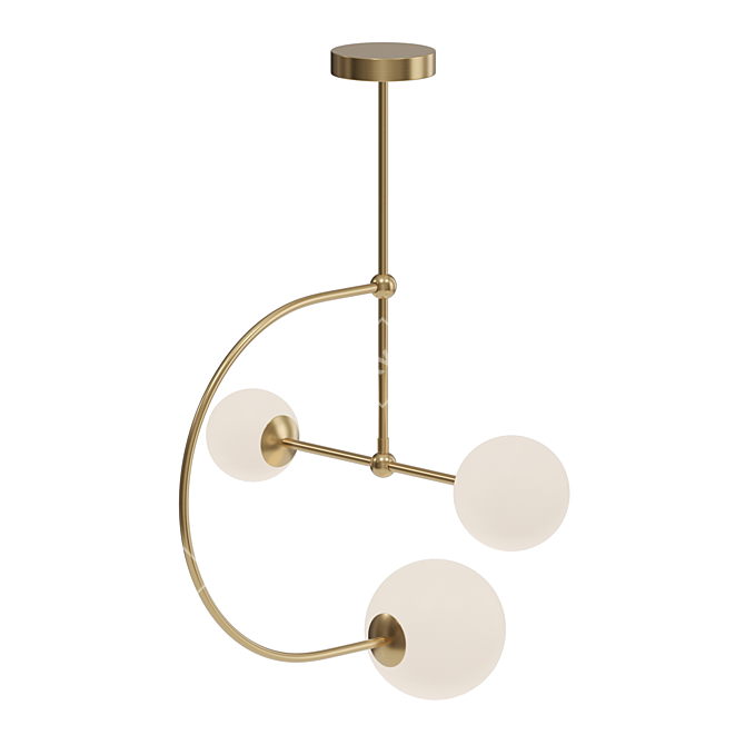 Elegant Manuela Chandelier 3D model image 3