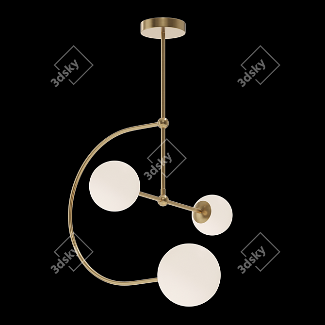 Elegant Manuela Chandelier 3D model image 4