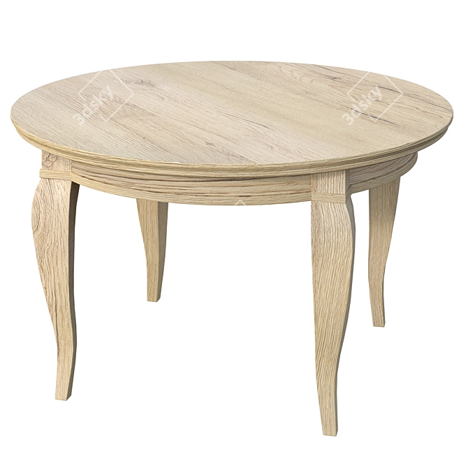 Modern Atelie Round Dining Table 3D model image 1