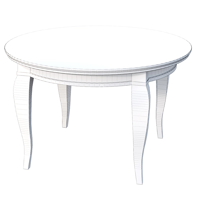 Modern Atelie Round Dining Table 3D model image 3