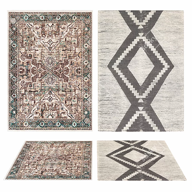 Elegant Ankara Rug: 2015 Design 3D model image 1