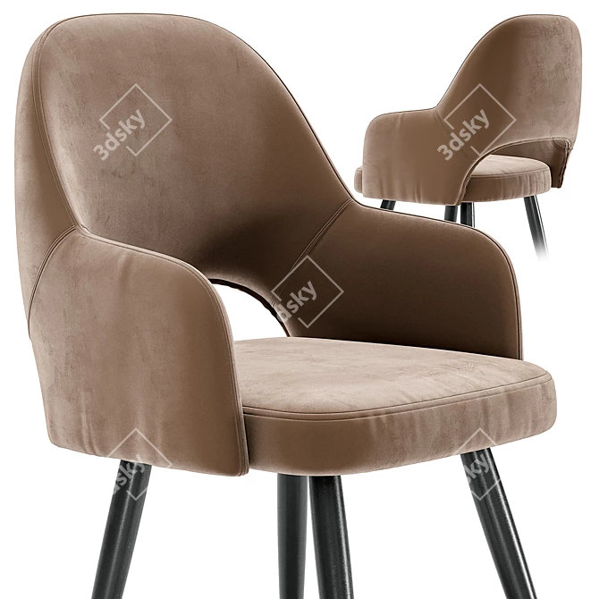 Luxurious Goldie Dining Chair with Rovigo 170 Table 3D model image 4