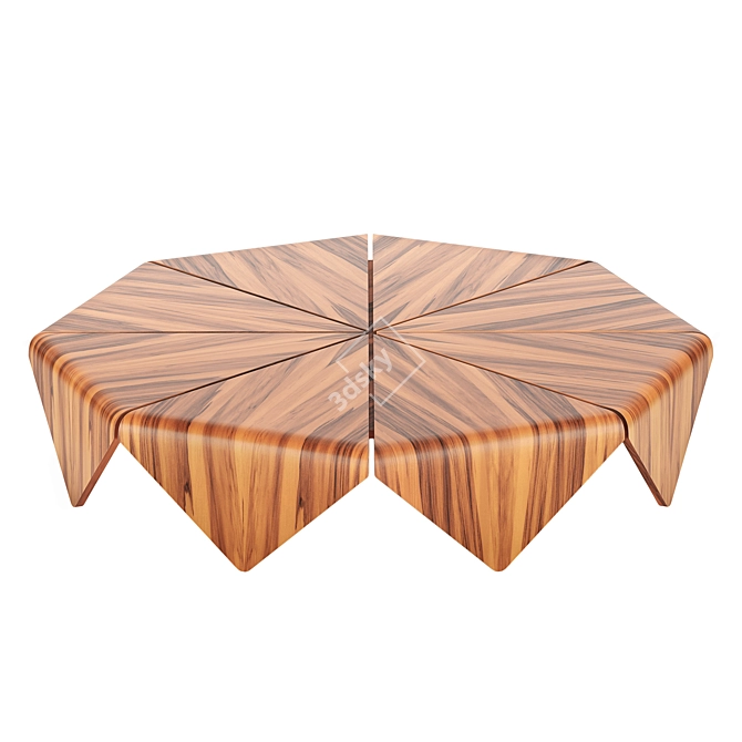 Title: Petalas Coffee Table by Jorge Zalszupin 3D model image 1