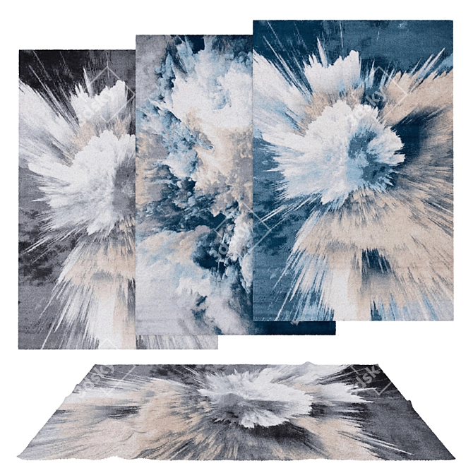 Versatile Rug Set for Stunning Renders 3D model image 1