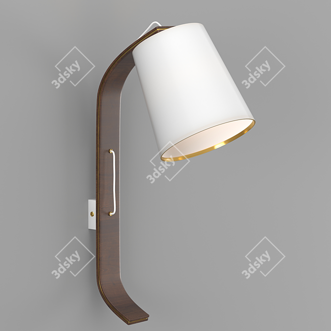 Repcy White Wall Lamp 3D model image 1