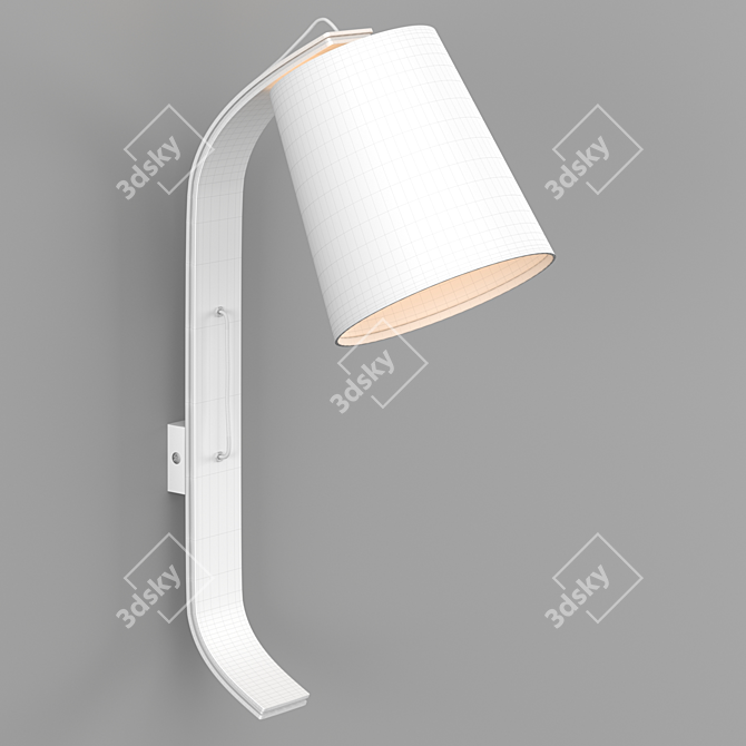 Repcy White Wall Lamp 3D model image 2