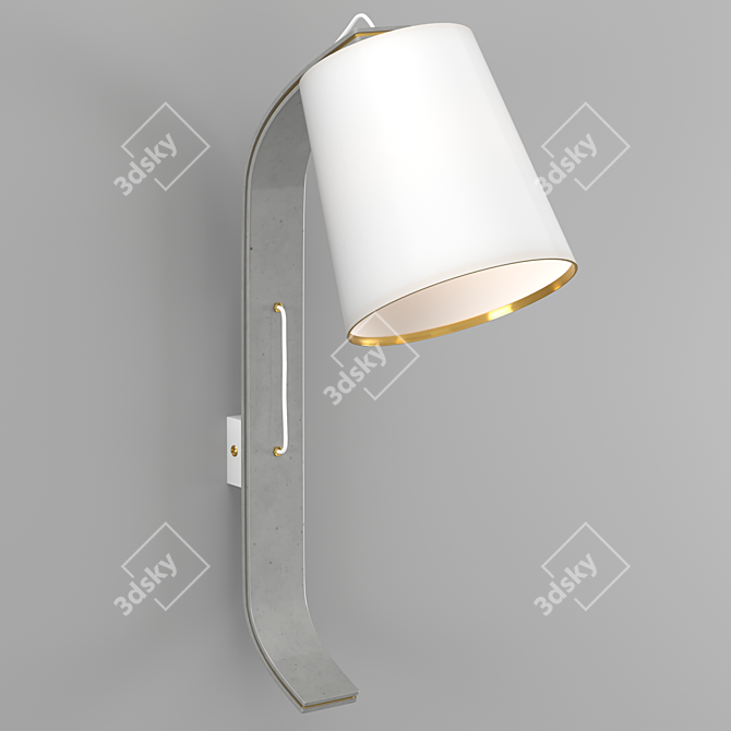 Repcy White Wall Lamp 3D model image 3