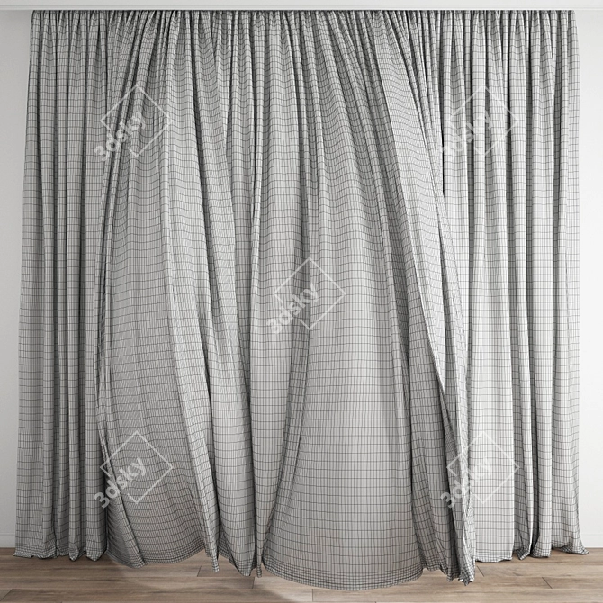 Dynamic Wind Curtain 3D Model 3D model image 8