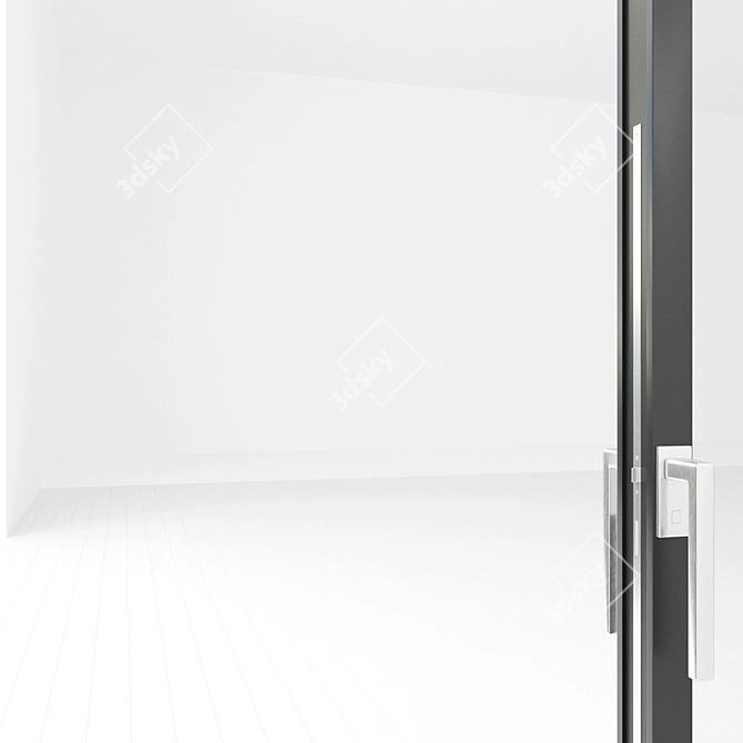 Sleek Panorama: Glazed Door 3D model image 4