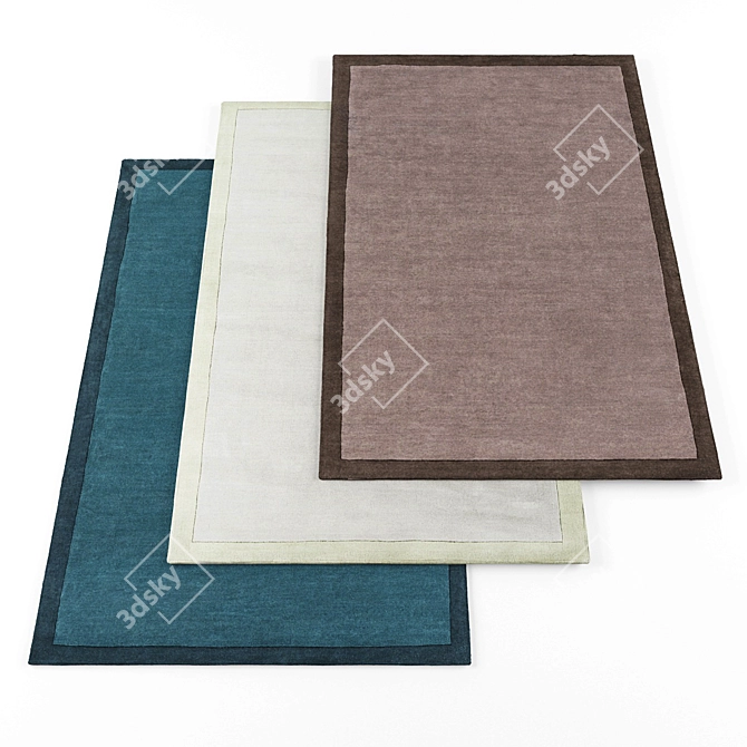 High-Resolution Rugs Set 3D model image 1