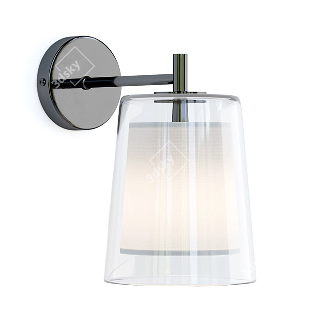 AM PM Duo Clear Wall Light 3D model image 1