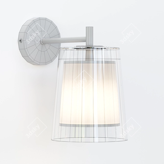 AM PM Duo Clear Wall Light 3D model image 3