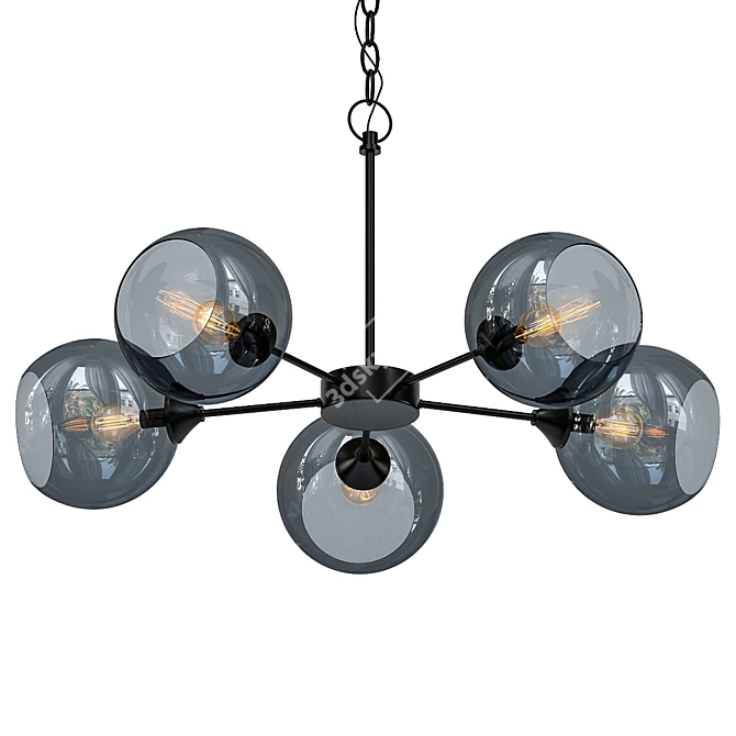 Elegant Vitaluce Pendant Chandelier 3D model image 1