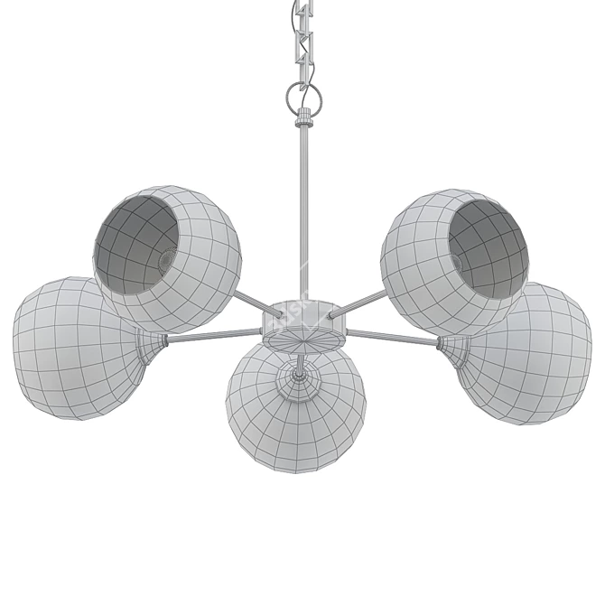 Elegant Vitaluce Pendant Chandelier 3D model image 2