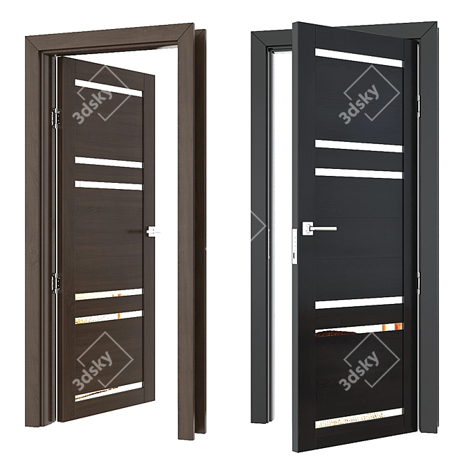 Russian Style Doors: Realistic 3D Models 3D model image 2