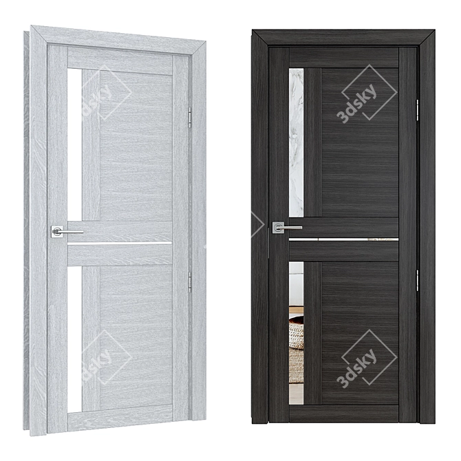 Russian Style Door: Realistic 3D Model 3D model image 1