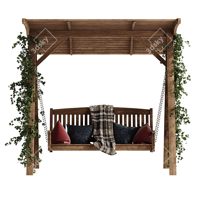 Garden Swing: Outdoor Relaxation Delivered! 3D model image 3