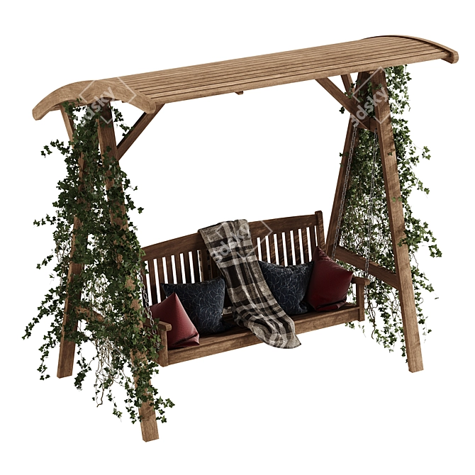 Garden Swing: Outdoor Relaxation Delivered! 3D model image 5