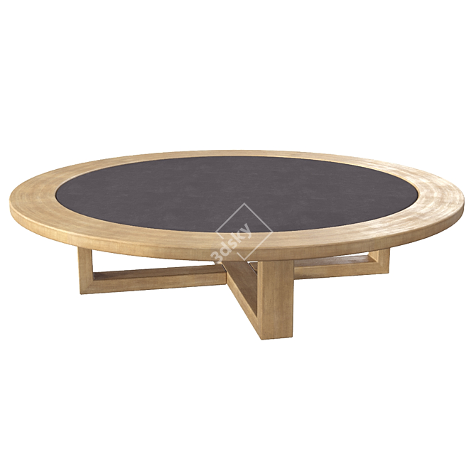 Siena Teak Low Table: Weatherproof Elegance 3D model image 5