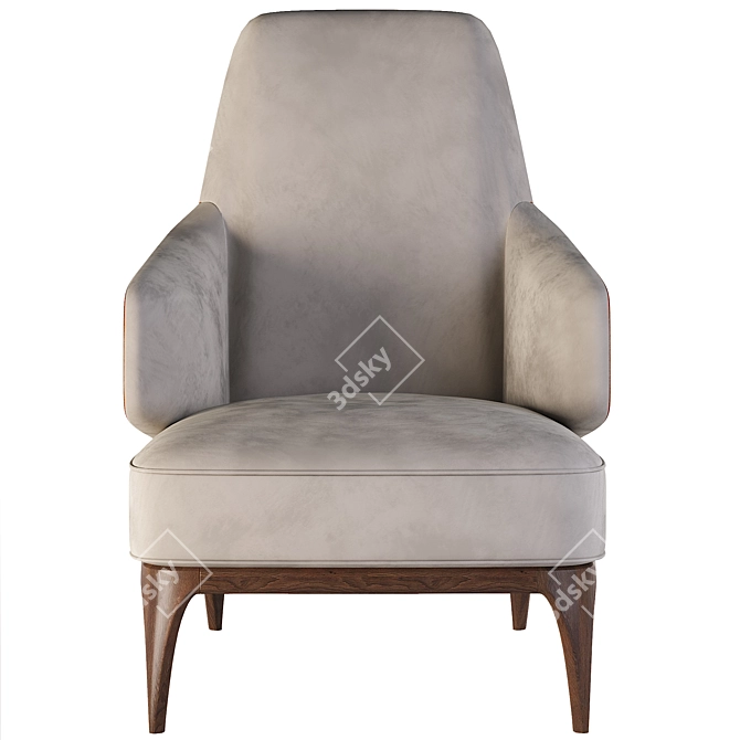 Modern Armchair for 3Ds Max 3D model image 2